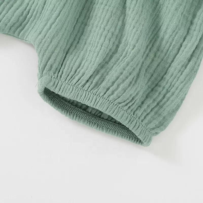 Elastic Waist Organic Cotton Toddler Short Muslin Bloomers 12M-4T